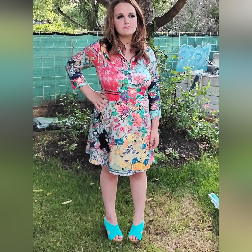 Vibrant Floral Mini Dress